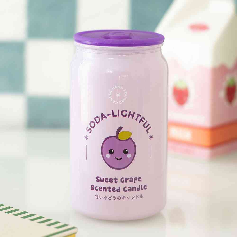 Something Different - Sweet Grape Soda Can Scented Candle - Purple